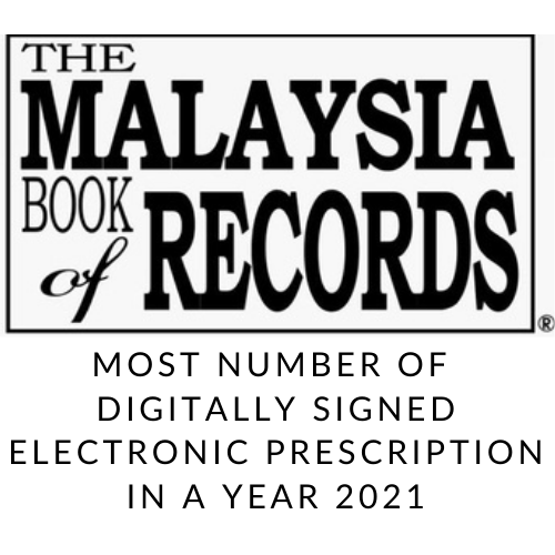 Malaysia Book of Records – Most Digitally Signed Electronic Prescriptions in a Year 2021